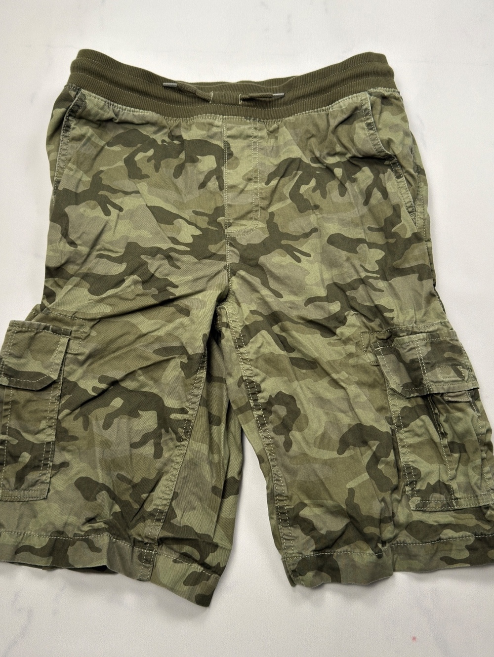 Sonoma Cargo Shorts Camouflage Pockets Drawstring Waist - Boys XL